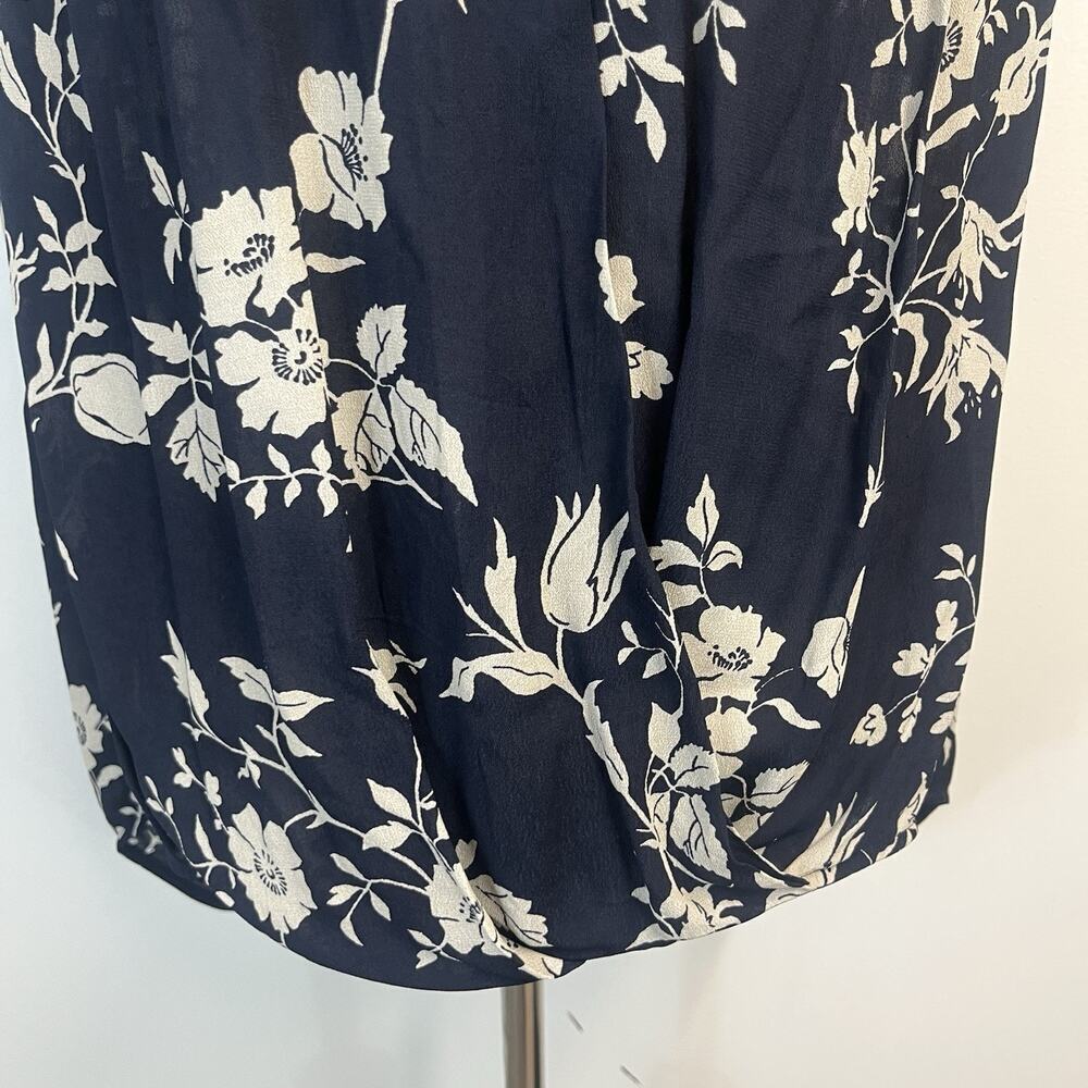 Rag & Bone New York Blouse Top sz XL Black Tan Floral Peasant Boho Style Womens - Picture 4 of 7